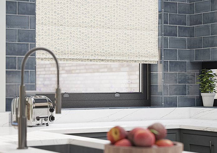 Rolling Hills Velvet, Mineral - Roman Blind - Image 5